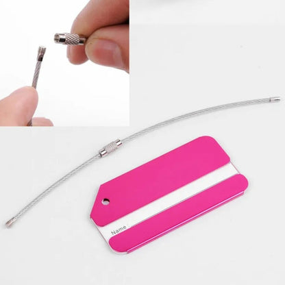 Porte Étiquette Métallique Pour Valise