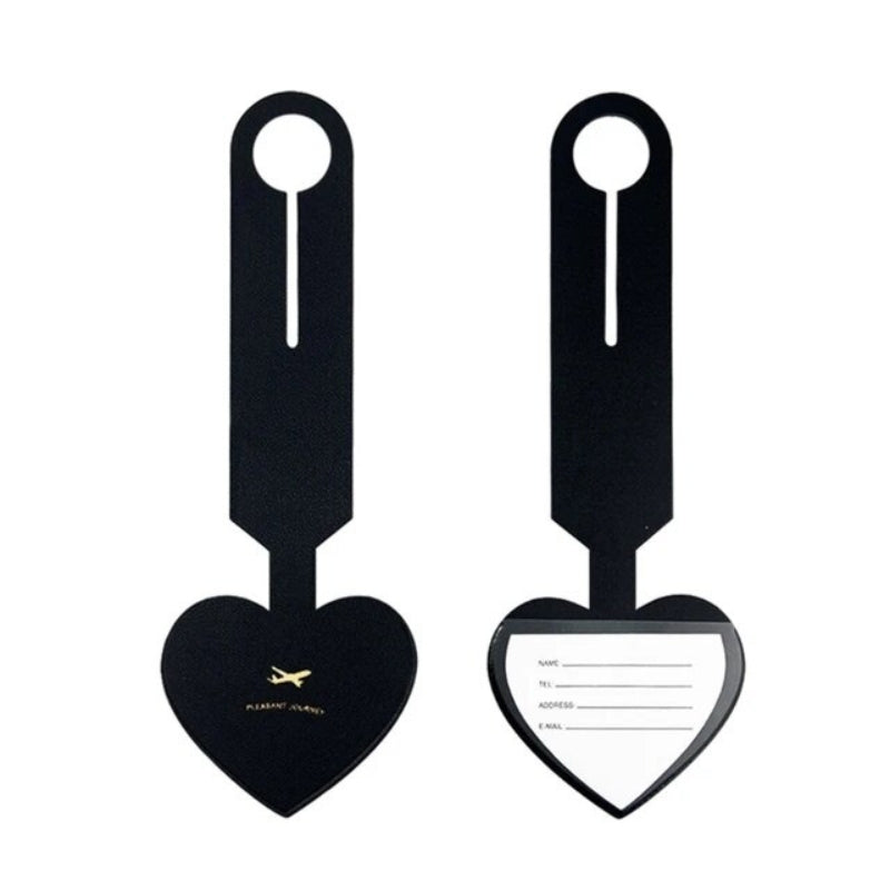 étiquette bagage cuir