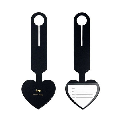 étiquette bagage cuir