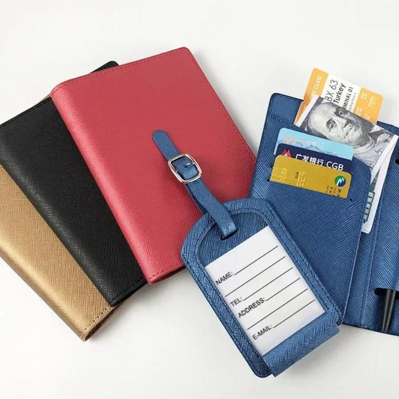 Portefeuille pour Passeport et Voyage en Simili
