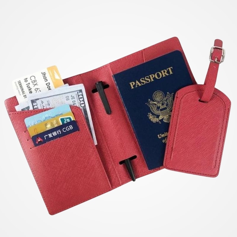 Portefeuille pour Passeport et Voyage en Simili - vue 9