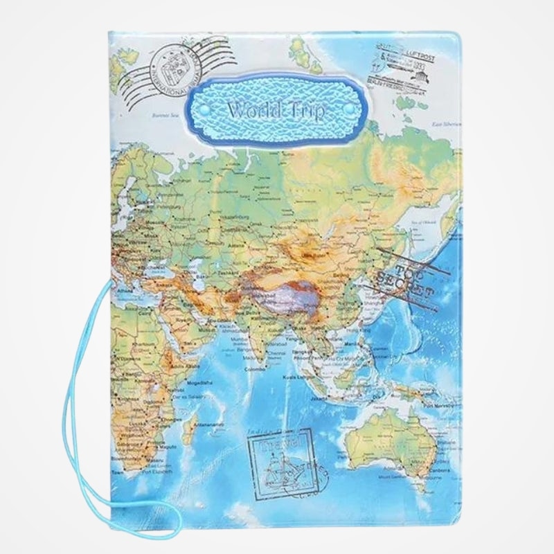 Une - Protège Passeport Carte Du Monde - vue 9