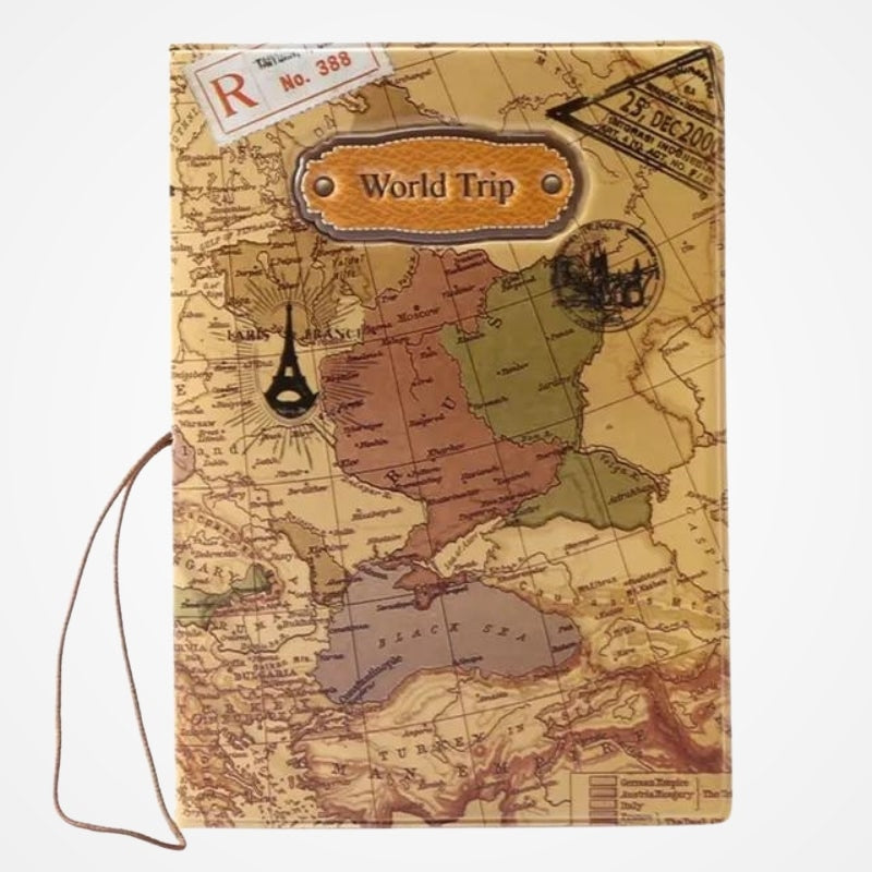 Une - Protège Passeport Carte Du Monde - vue 8