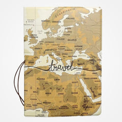 Une - Protège Passeport Carte Du Monde