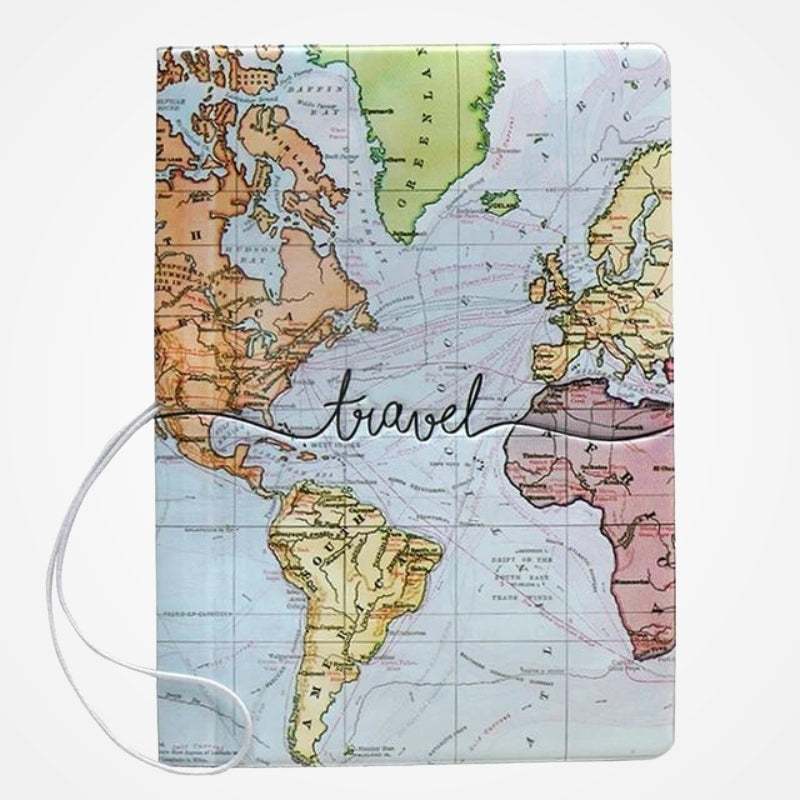 Une - Protège Passeport Carte Du Monde - vue 10