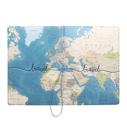 Protège Passeport Carte Du Monde
