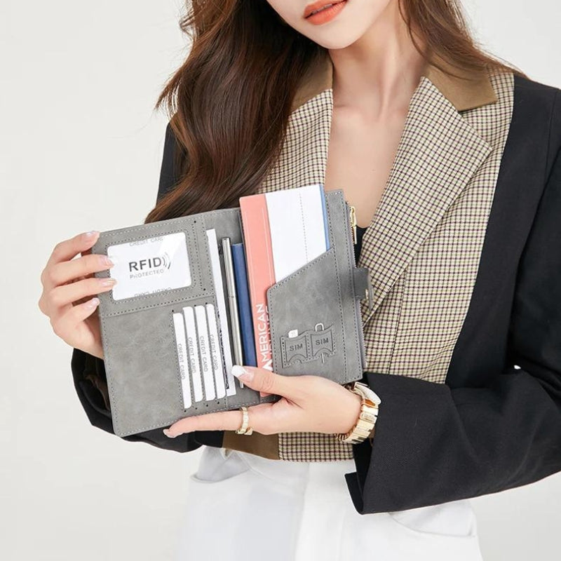 Protège Passeport Simili Femme