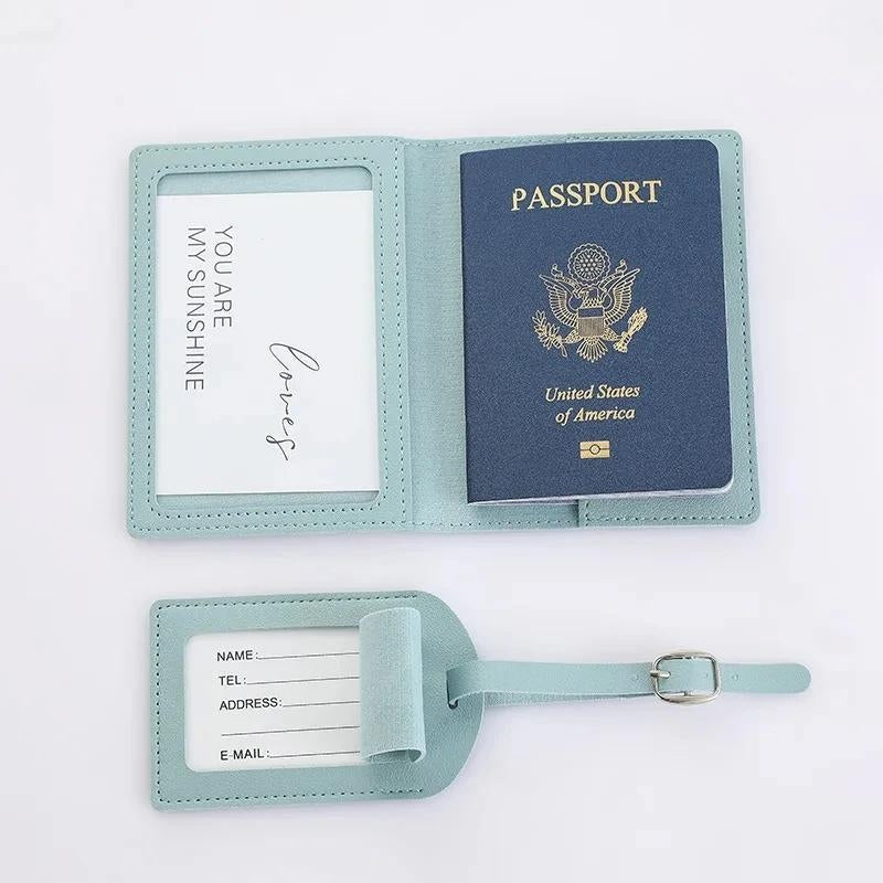 Protège Passeport Et Etiquette Valise