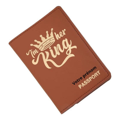 protège passeport personnalisé couple