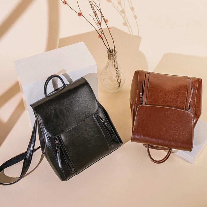 Heritage - Petit Sac À Dos En Cuir Femme - vue 9
