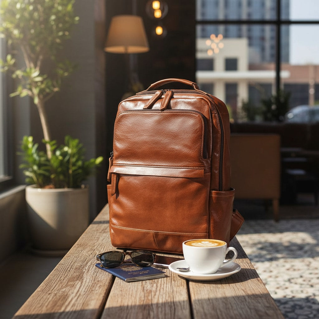 Sac À Dos Ordinateur Cuir - ambiance