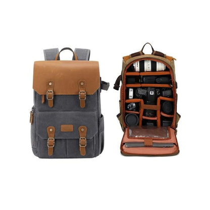 sac a dos appareil photo cuir