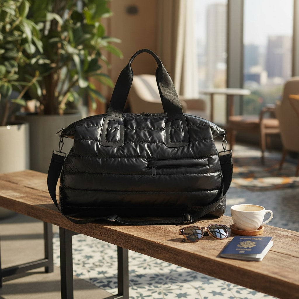 Soléa - Sac de Voyage Bandoulière Matelassé Femme - vue 10