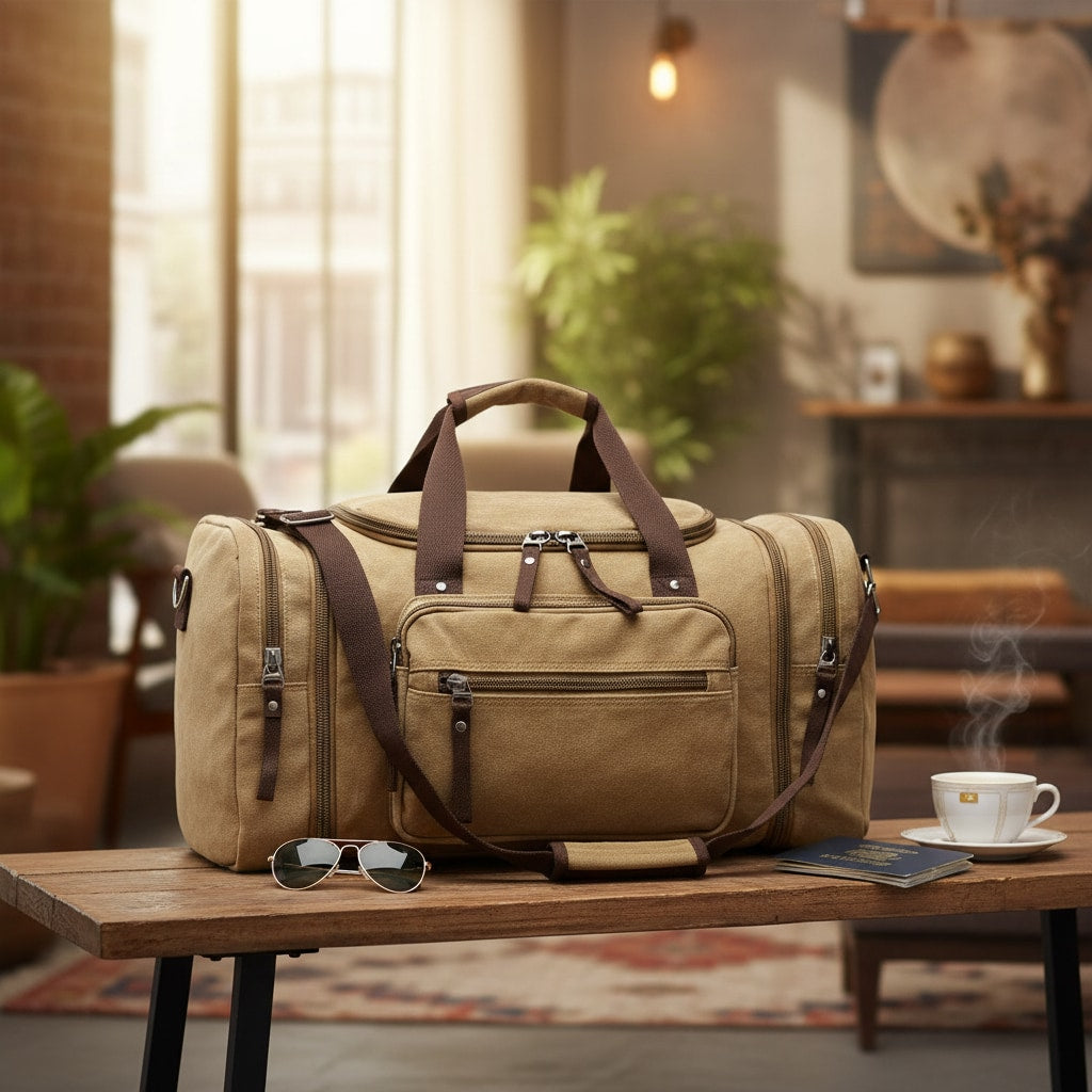 Heritage - Sac de Voyage Homme en Toile - vue 10