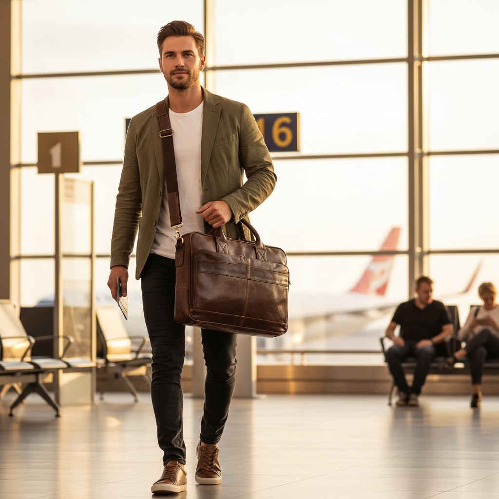 Heritage - Sacoche en Cuir Luxueuse pour Homme - vue 2