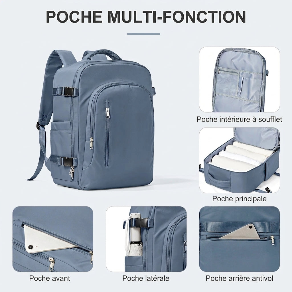 DENEB - sac à dos voyage cabine 45x36x20 Easyjet