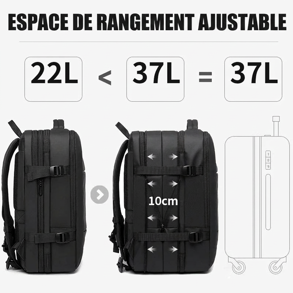MIZAR - Sac À Dos Extensible De Voyage