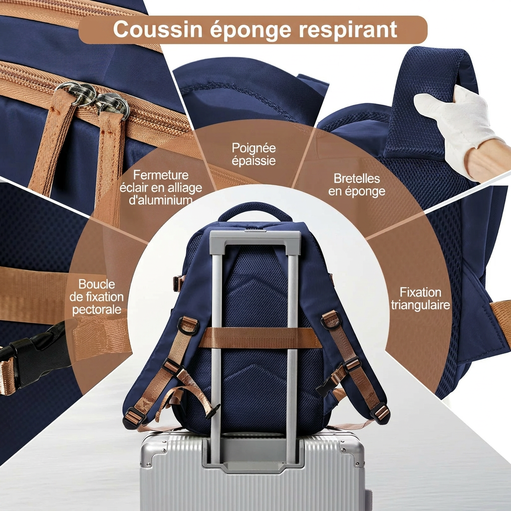 HADAR - Sac À Dos Cabine 40x30x20 Transavia