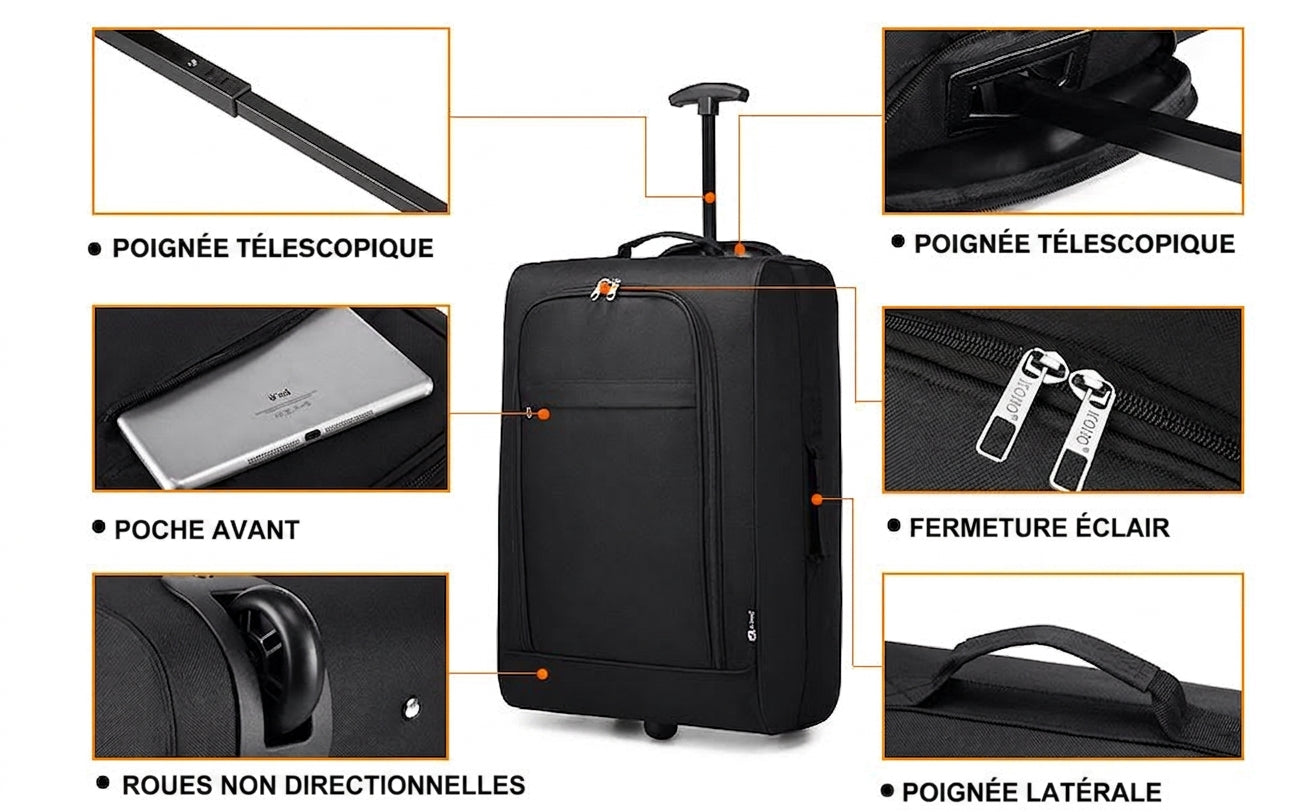 ZIBAL - Valise Trolley + Sac Cabine
