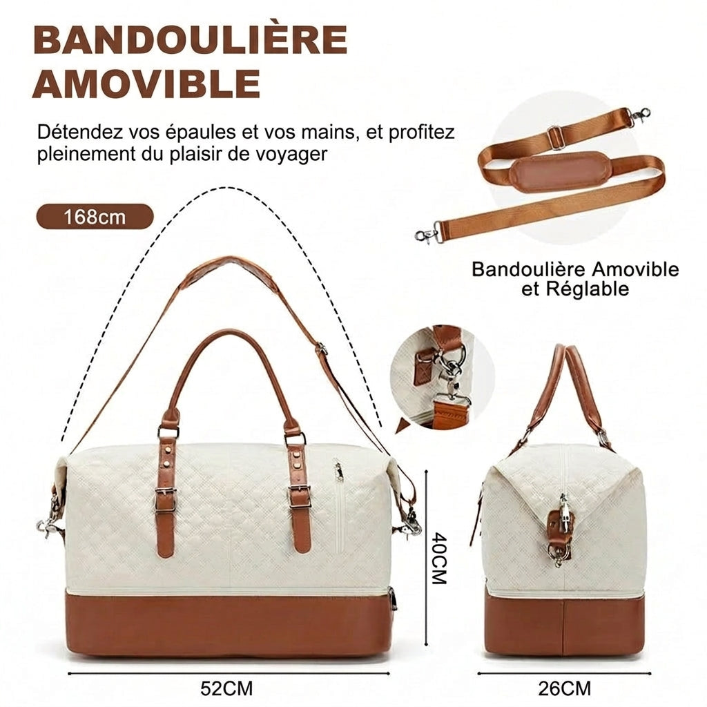 BELLATRIX - Sac De Voyage Femme Avec Compartiment Chaussures
