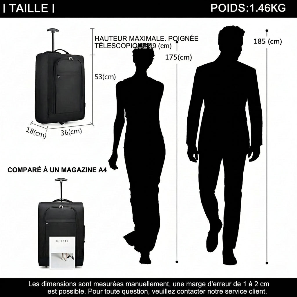 Escale - Valise Trolley + Sac Cabine - vue 11