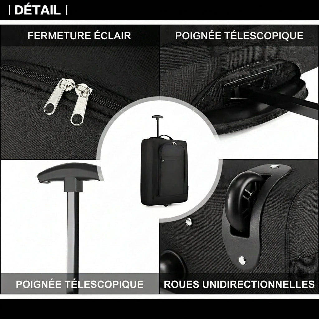 Escale - Valise Trolley + Sac Cabine - vue 12