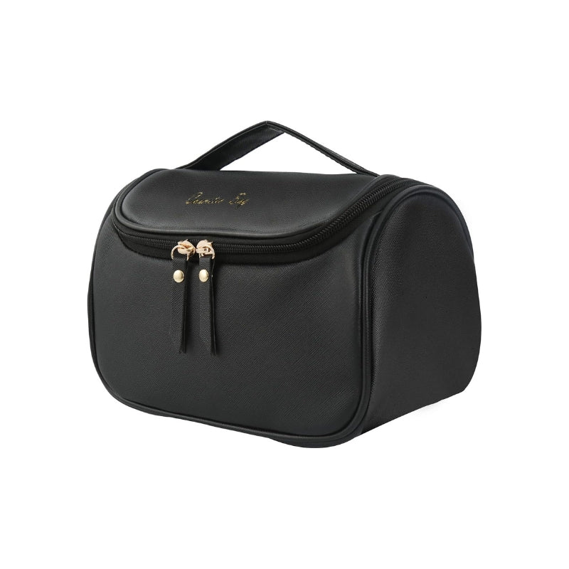 trousse de toilette cuir noir
