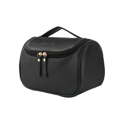 trousse de toilette cuir noir