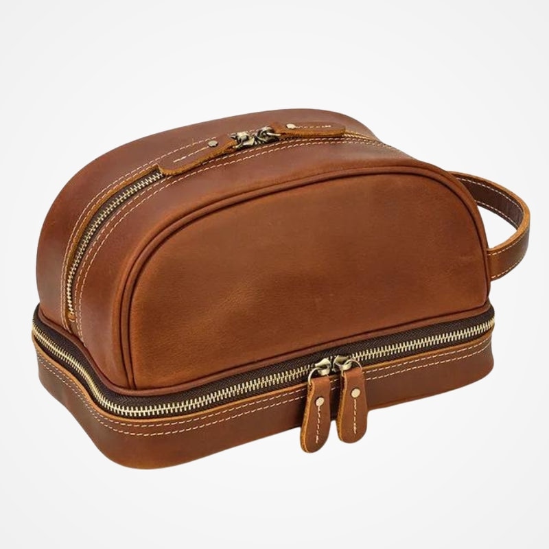 Ritual - Trousse De Toilette Homme En Cuir Vintage - vue 8