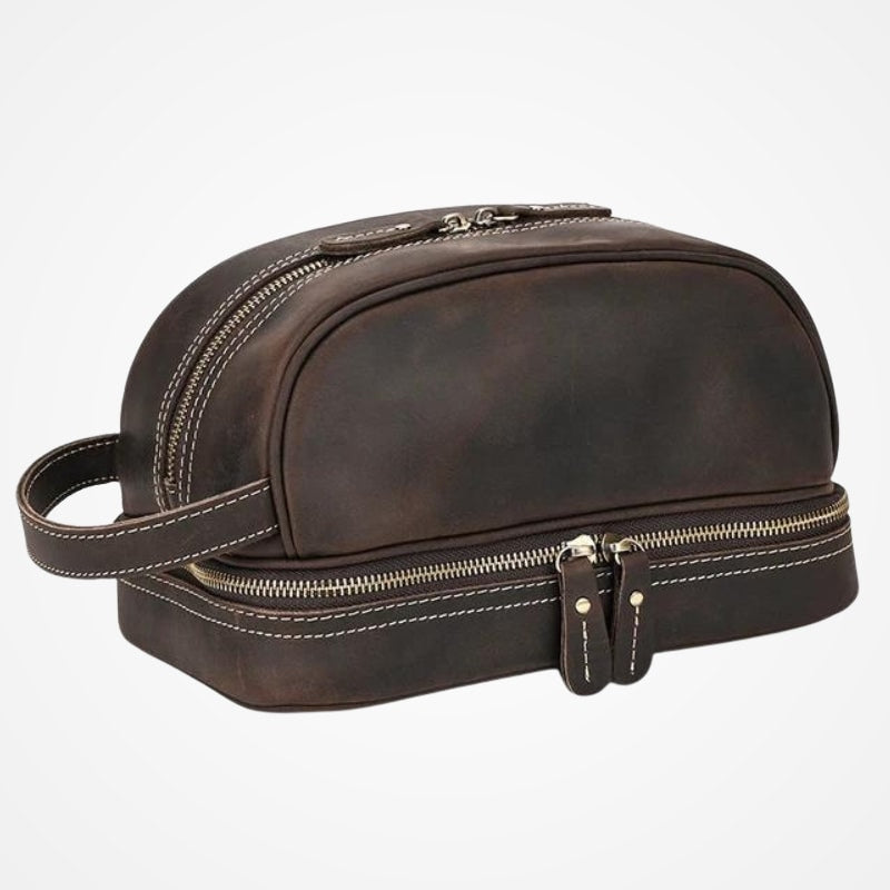 Ritual - Trousse De Toilette Homme En Cuir Vintage - vue 7