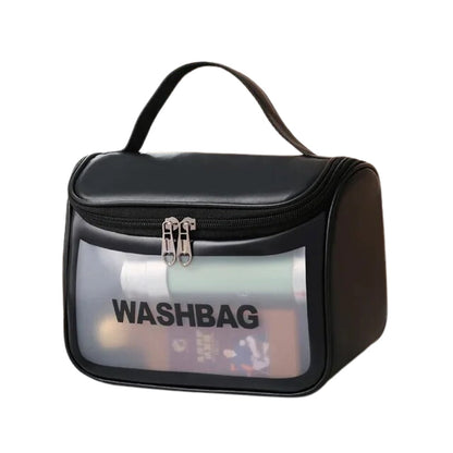 trousse toilette plastique transparent