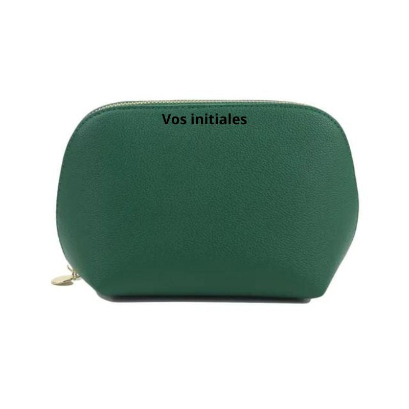 trousse de toilette en cuir personnalisée