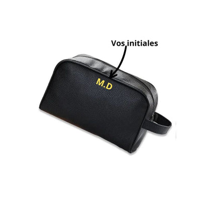 trousse toilette cuir personnalisable