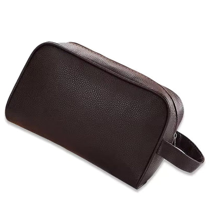 trousse cuir marron