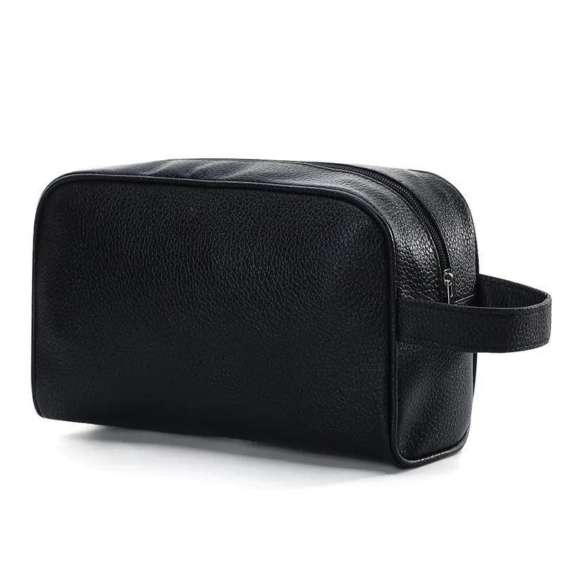 trousse toilette cuir noir