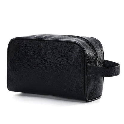 trousse toilette cuir noir