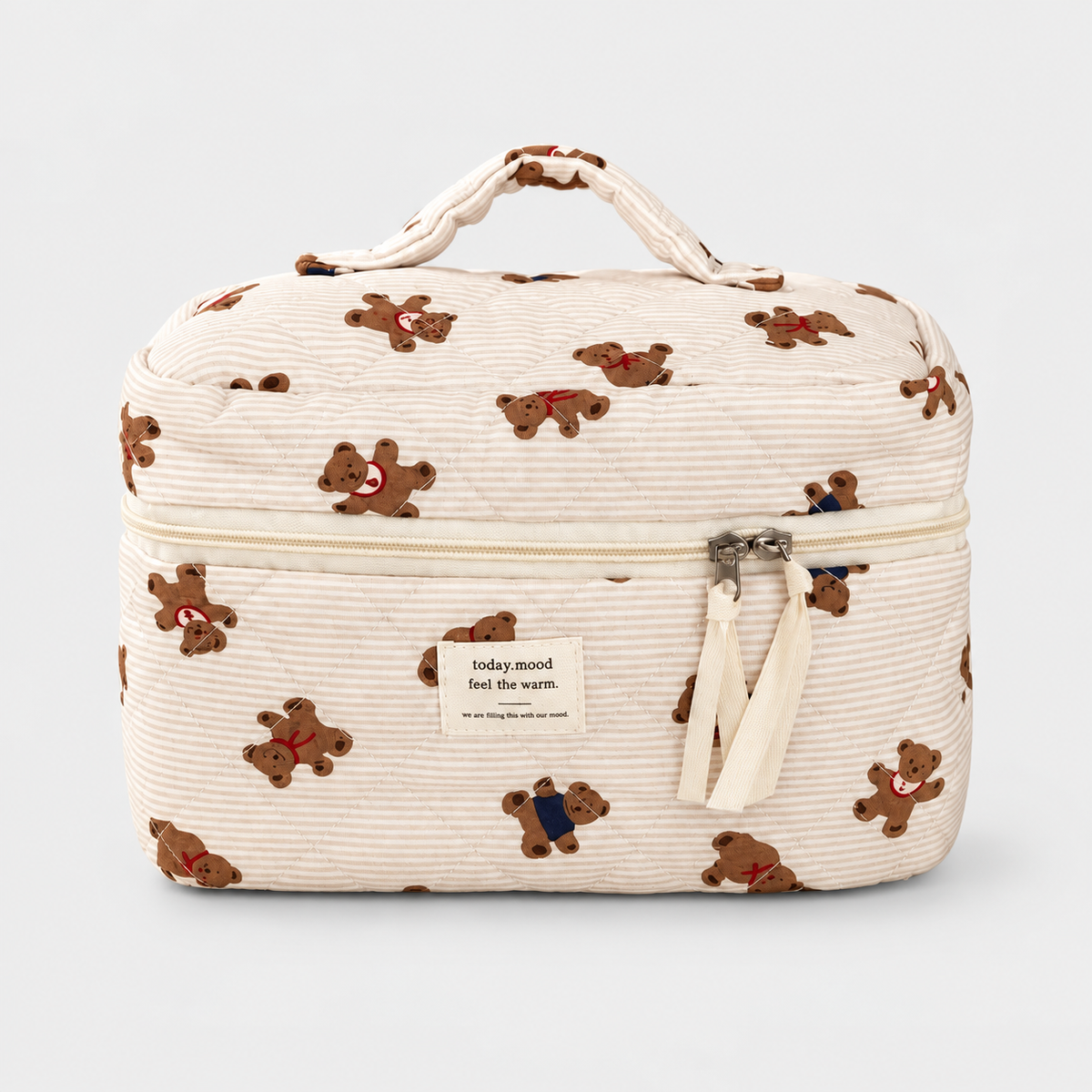 URSA – Vanity trousse de maquillage matelassé à oursons